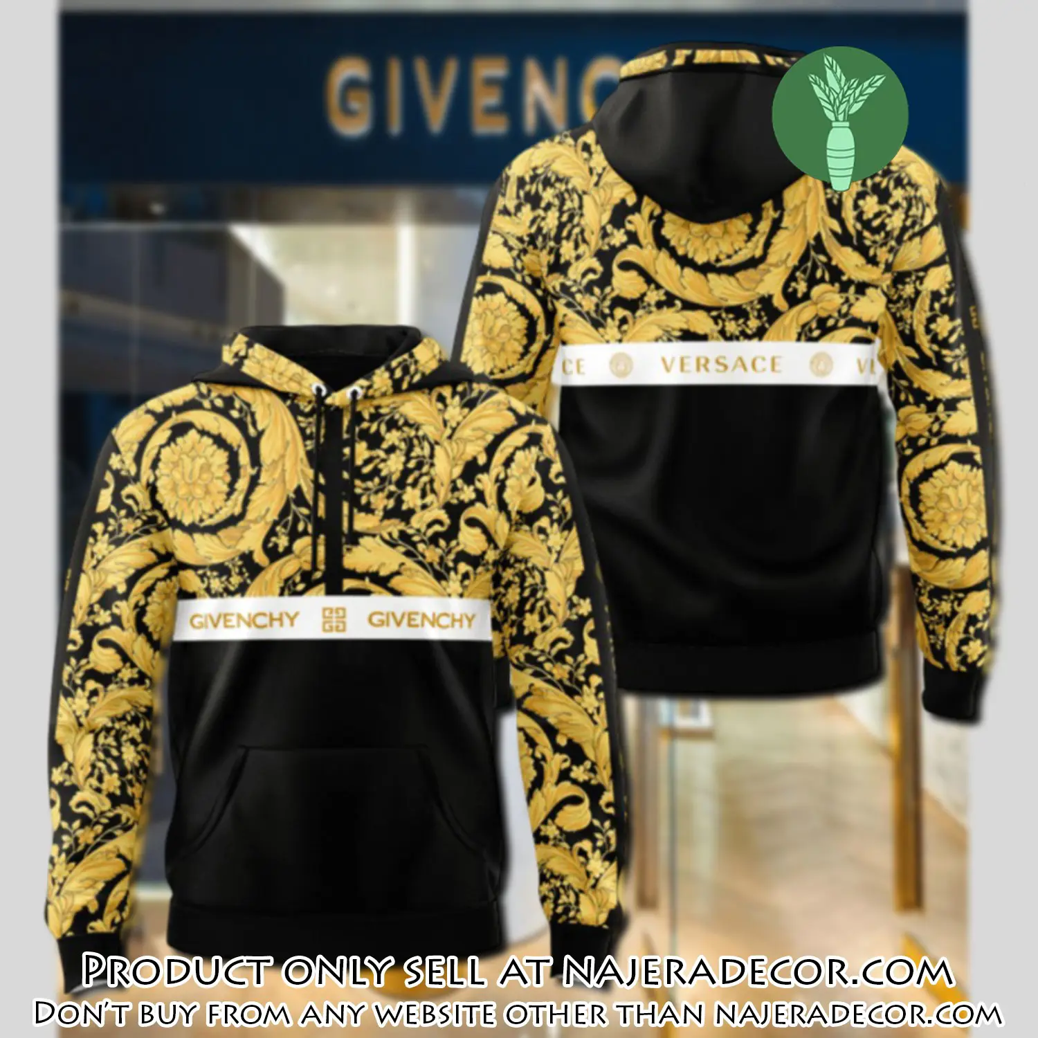 Givenchy versace unisex hoodie luxury brand gifts  jh2296 njr2602614